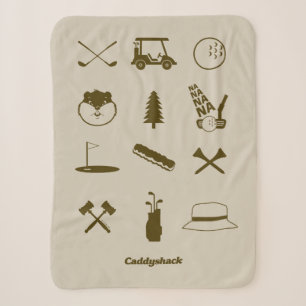 Caddyshack Icons Sherpa Blanket