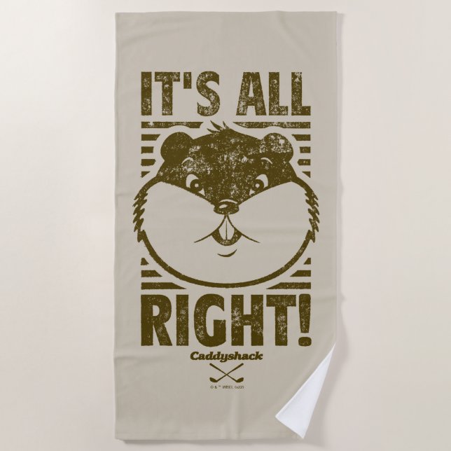 Caddyshack | It's All Right! Beach Towel (Front)