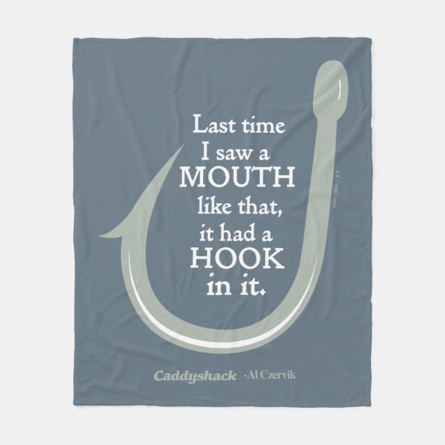 Caddyshack | Last Time I Saw A Mouth Like That Fleece Blanket (Front)