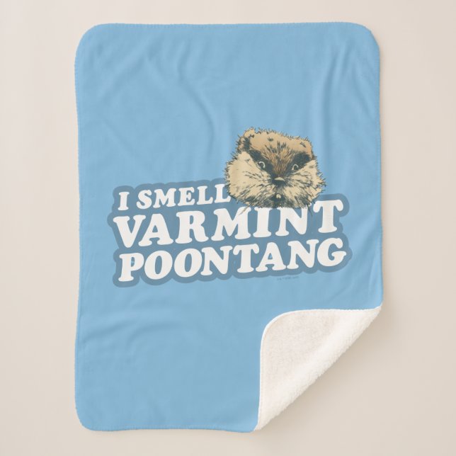 Caddyshack | Smell Varmint Poontang Sherpa Blanket (Front)