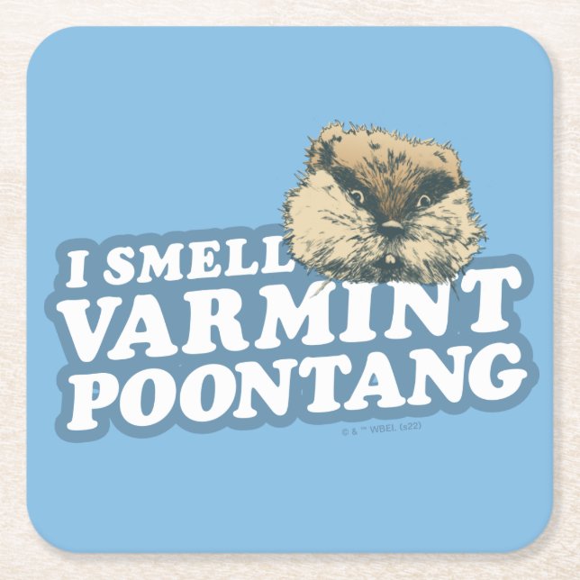Caddyshack | Smell Varmint Poontang Square Paper Coaster (Front)