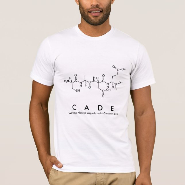 Cade peptide name shirt (Front)