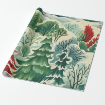 1930 Papier rétro à enveloppement de Noël