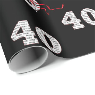 Cadeau 40e Anniversaire Bouquet Bouquet Papier d'envelopp