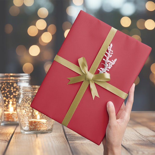 Cadeau Agréable Rouge de Noël classique - Papier d'envelo (Créateur téléchargé)