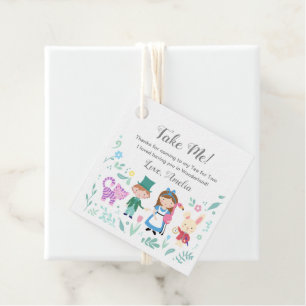 Cadeau Alice au pays des merveilles - étiquettes de faveu