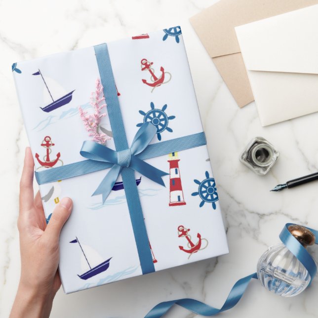 Cadeau Ancre de voilier Lighthouse Papier d'enveloppement (Cadeaux)
