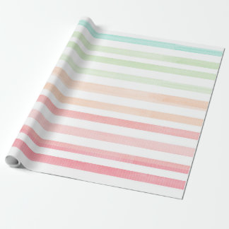 Cadeau Aquarelle Pastel Arc-en-ciel papier rayé 2