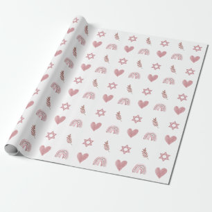 Cadeau Aquarelle rose étoile de David Papier d'enveloppem