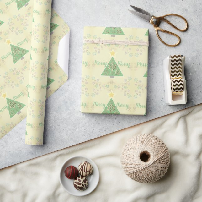 Cadeau Arbre de Noël et papier d'écrêtage de flocon de ne (Artisanat)