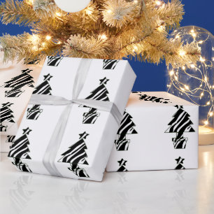 Cadeau Arbres de Noël en Zèbre Papier à envelopper