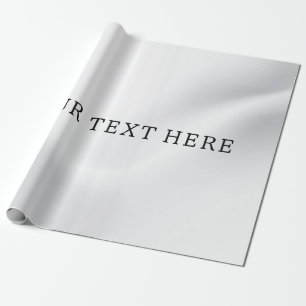 Cadeau Argent ajouter votre papier d'emballage de texte p