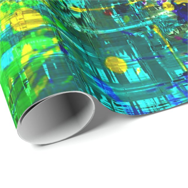 Cadeau Art Abstrait 56 Papier à envelopper (Coin rond)