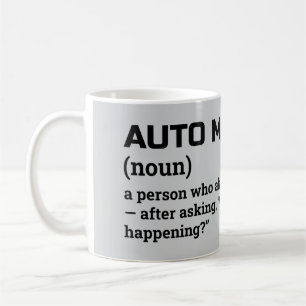 Cadeau Auto Mécanique - Mug définition amusant