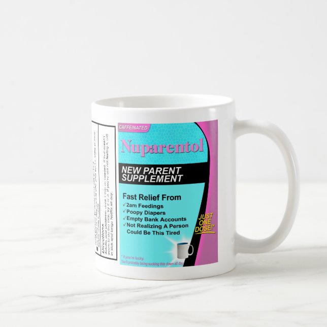 Cadeau baby shower : Nuparentol - Nouvelle Mug Par (Droite)