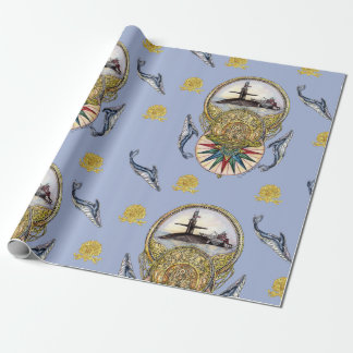 Cadeau Baleine d'un papier à enveloppement de contes