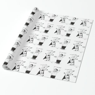 Cadeau Banana Man Drôle Cartoon Wraping Papier