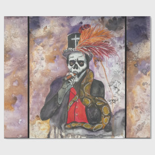 Cadeau Baron Samedi enveloppement papier