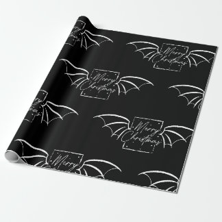 Cadeau Bat Wing Joyeux Noël Papier d'enveloppement de liv