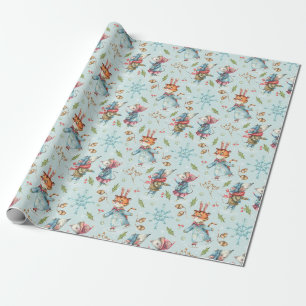 Cadeau Beau Noël/Nouvel An Papier d'enveloppement de tigr