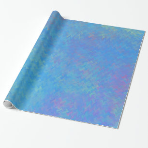 Cadeau Beau papier bleu marbré