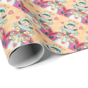 Cadeau Bébé Ladybugs WRAPPER PAPIER