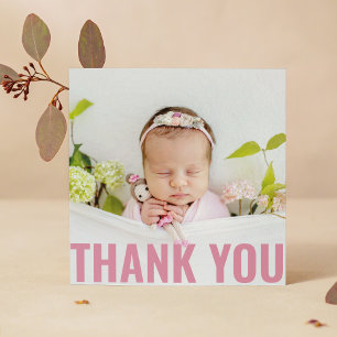 Cadeau bébé Merci moderne Baby shower nouveau-né