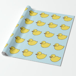 Cadeau Bébé mignon Canards Jaunes Ducky Duckie Papier d'e
