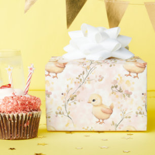 Cadeau Bébé mignon Pastel Papier d'enveloppement fermier