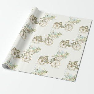 Cadeau Bicyclette Vintage avec papier enveloppant