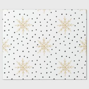 Cadeau Blanc de flocon de neige et papier d'emballage