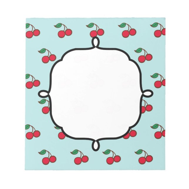 Cadeau bloc-notes Cerise (Devant)