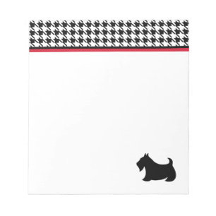 Cadeau bloc-notes rétro Scottish Terrier pour l'éc