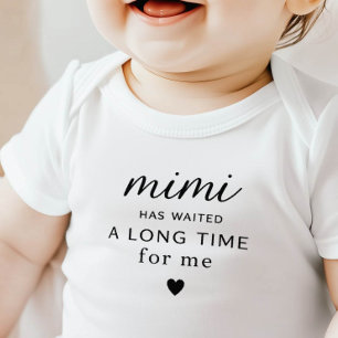 Cadeau Body Bébé Mimi a attendu