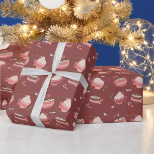 Cadeau Bouchons de cacao chaud Papier d'enveloppement Mot