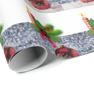 Cadeau Bougie en papier d'emballage de Noël