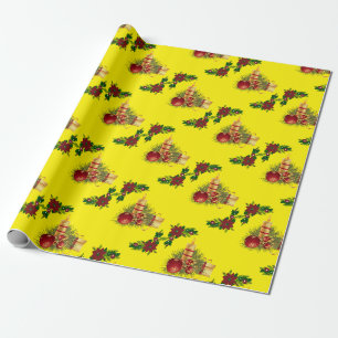 Cadeau Bougies en papier d'enveloppement de Noël