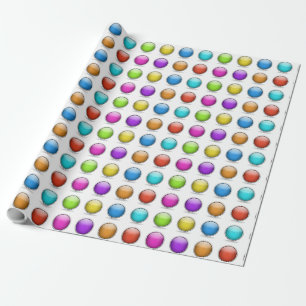 Cadeau Boules 3D brillantes enveloppant papier boîte cade