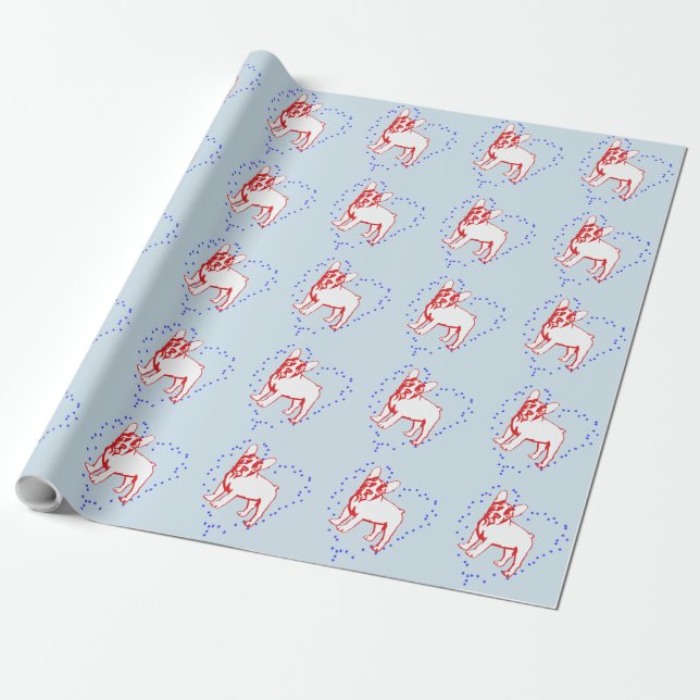 Cadeau Bulldog Chiot papier (Déroulé)