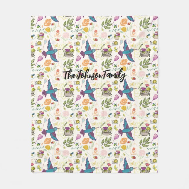 Cadeau cadeau à couverture personnalisée Oiseau et (Devant)