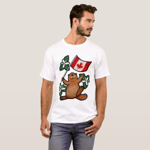 Cadeau canadien de T-shirt de castor pour le