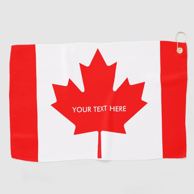 Cadeau canadien patriotique de serviette de golf (Horizontal)