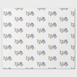 Cadeau Cancer Star Enveloppement papier blanc Arrière - p
