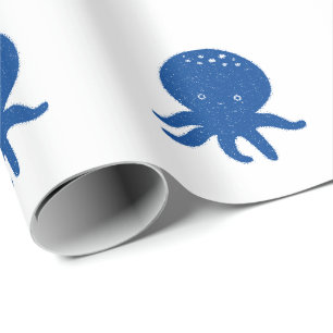 Cadeau Caricature octopus mignonne vieux papier