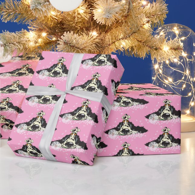 Cadeau Cartoon Anglais Cocker spaniel Wrapper Papier (Vacances)