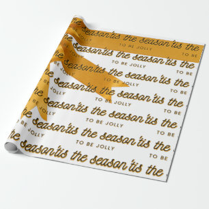 Cadeau C'Est Le Papier D'Enveloppement Or De La Saison