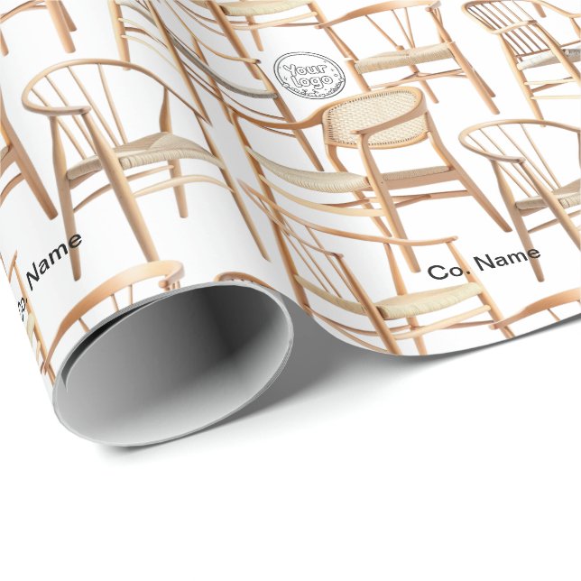 Cadeau Chaise Papier d'enveloppement délicieux (Coin rond)