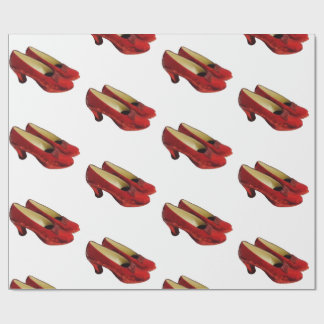 Cadeau Chaussons Rouges Ruby Papier à envelopper pour ven