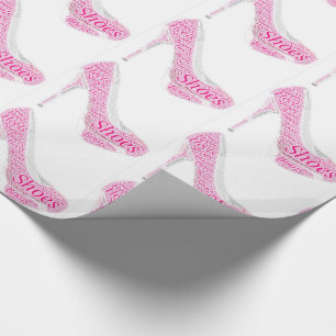 Cadeau Chaussures roses Chaussures talons Bottes Papier à