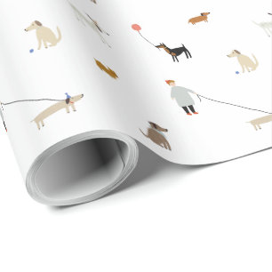 Cadeau Chien et chiot à thème Anniversaire Papier d'envel
